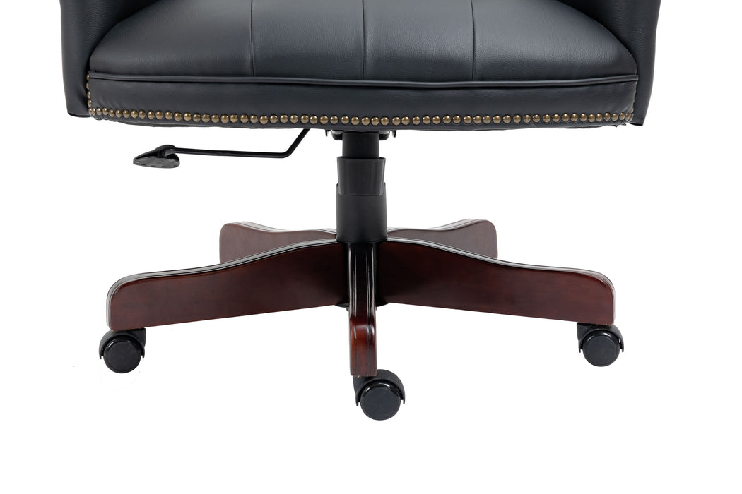 Executive Office Chair, High Back Reclining Comfortable Desk Chair With Smooth Glide Caster Wheels