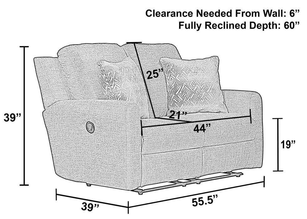 Calvin - Reclining Loveseat