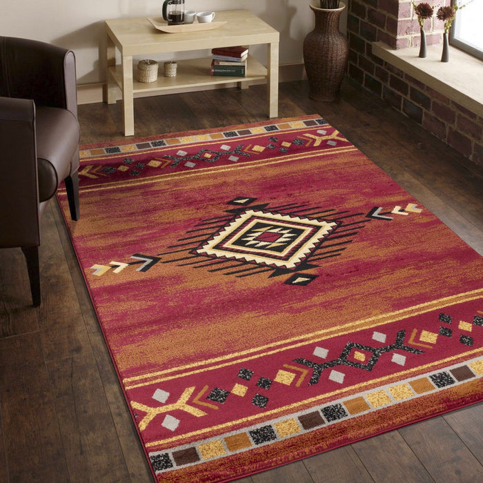 Tribes - GC_YLS4002 Red 5' x 7' Southwest Area Rug