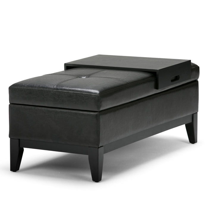 Oregon - Storage Ottoman Bench with Tray