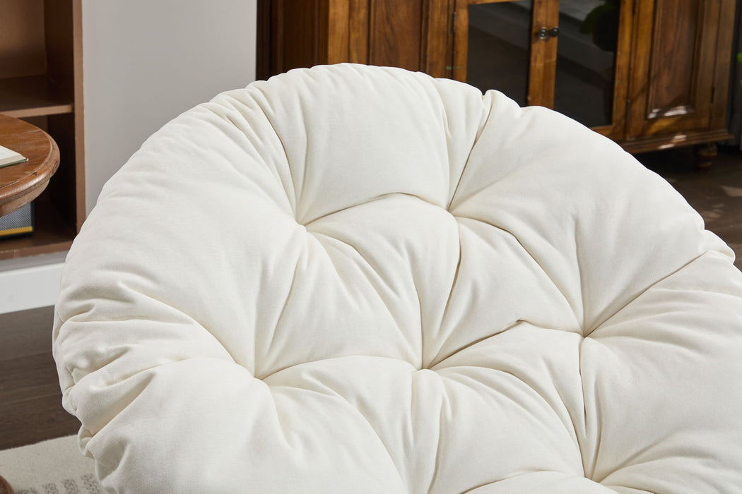 Oversized Swivel Accent Chair, 360 Swivel Barrel Chair, Papasan Chair For Living Room Bedroom