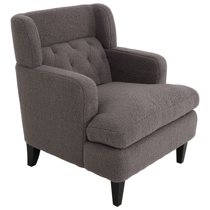 Upholstered Accent Chair Tufted Armchair For Living Room And Bedroom