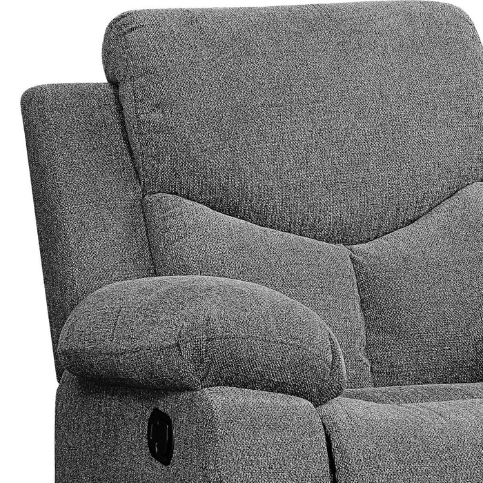 Kalen - Chenille Glider Recliner - Gray