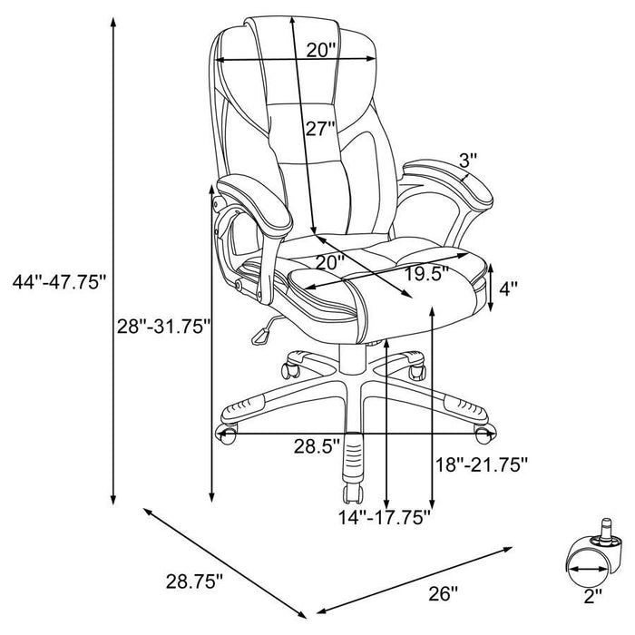 Kaffir - Adjustable Height Comfort Office Chair