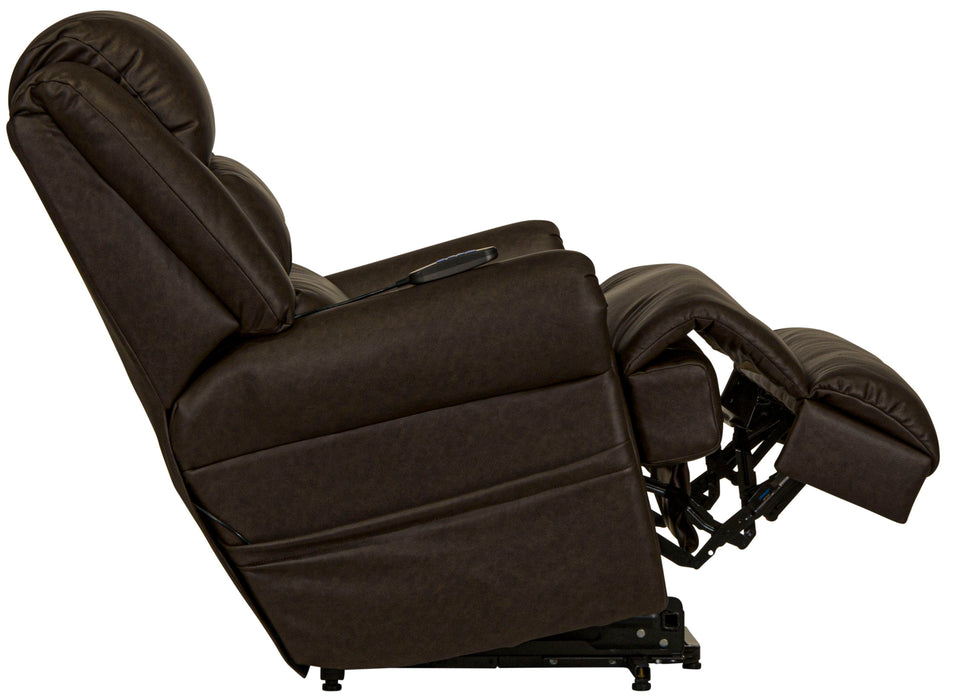 Muncy - Power Lift Chaise Recliner With Dual Motor & Zero Gravity - Walnut