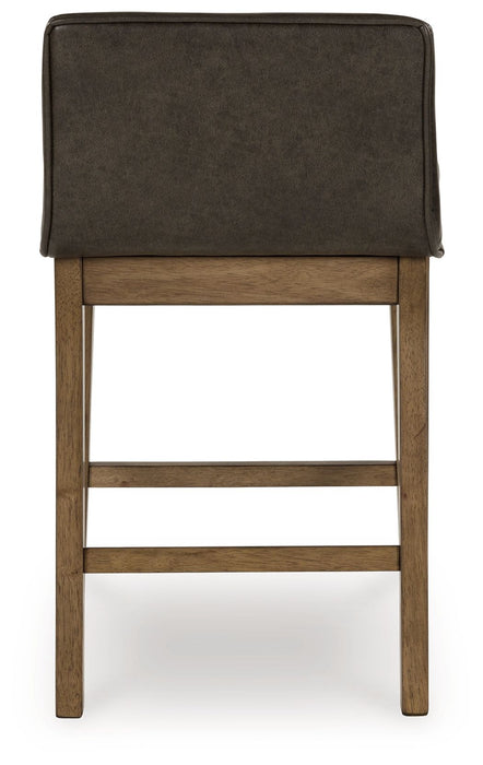 Cabalynn - Two-tone Brown - Upholstered Barstool (Set of 2)