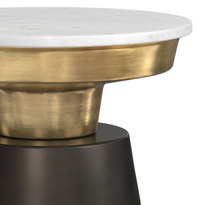 Jaxine - Side Table - Black, Gold