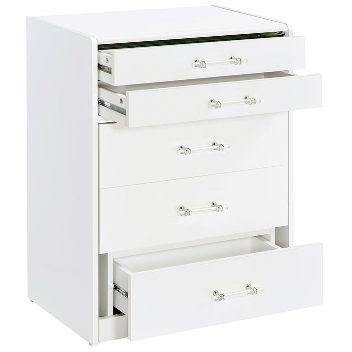 Danbury - 3-Drawer Makeup Vanity & Stool Set