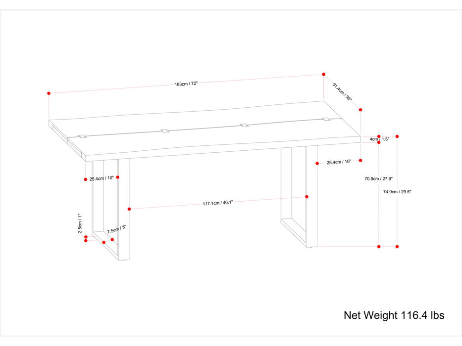 Fieldcrest - Dining Table