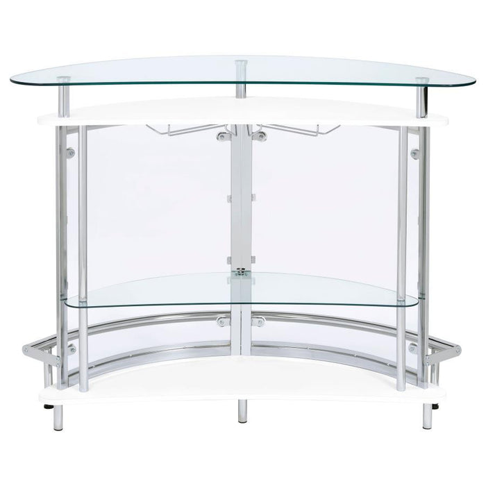 Amarillo - Freestanding Glass Top Home Bar Wine Cabinet