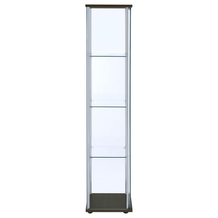 Bellatrix - 4-Shelf Clear Glass Curio Cabinet