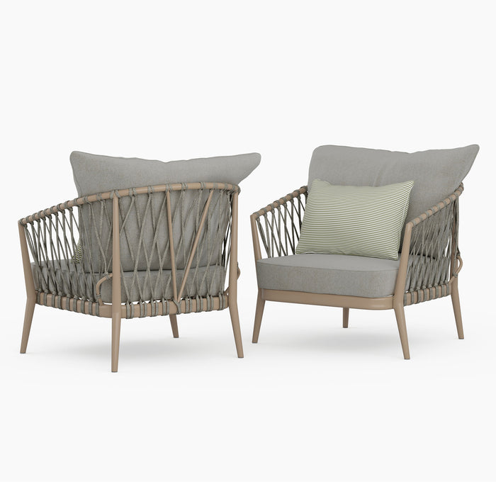 Belize - Outdoor Conversation Chair (Set of 2) - Sand Drift