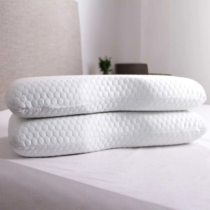 Cool Tech - Curve Pillow - White