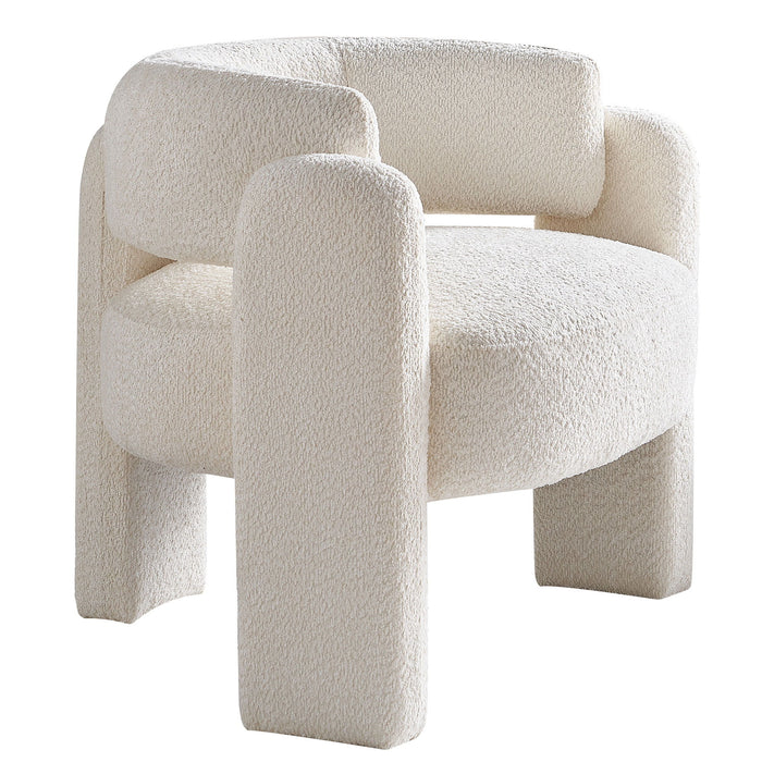 Boucle Upholstery Accent Chair