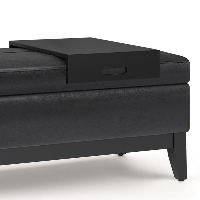 Oregon - Storage Ottoman Bench with Tray