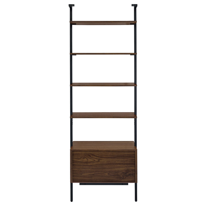 Owens - 3-Piece Wall Mounted Bookshelf Set - Walnut