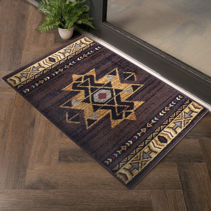 Tribes - GC_YLS4005 Brown 5' x 7' Southwest Area Rug