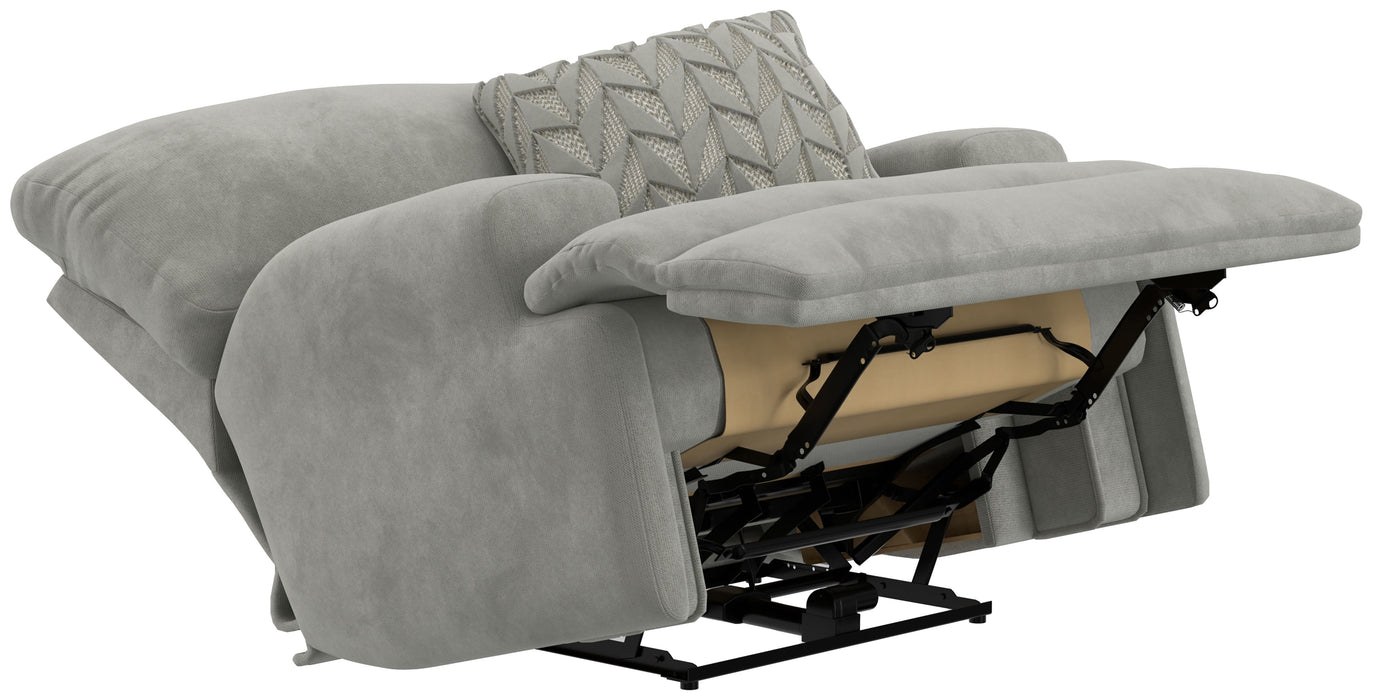 Renaldo - Power Lay Flat Recliner With Zero Gravity - Stone