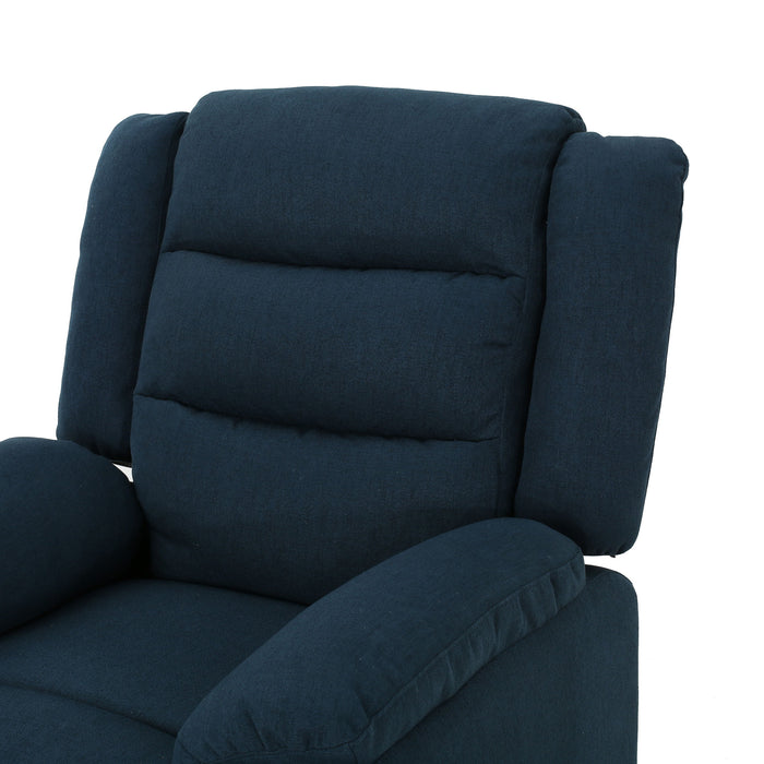 Wide - Power Standard Recliner - Navy Blue