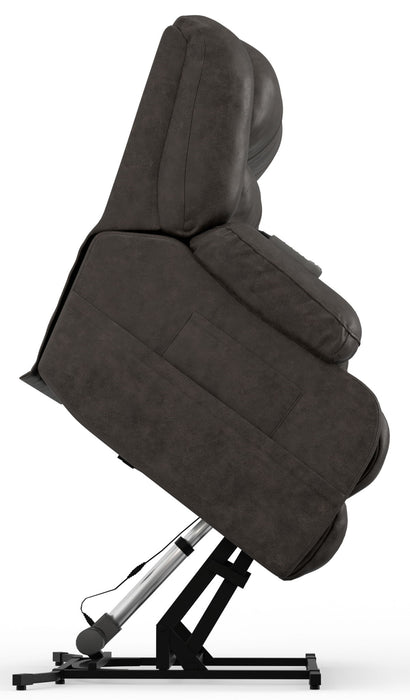 Tucker - Power Lift Recliner With Heat & Massage - Steel