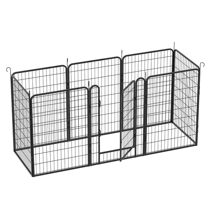 Heavy Duty Metal Playpen With Door, Dog Fence Pet Exercise Pen