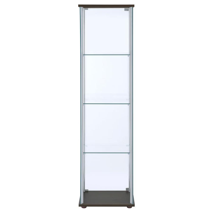 Bellatrix - 4-Shelf Clear Glass Curio Cabinet