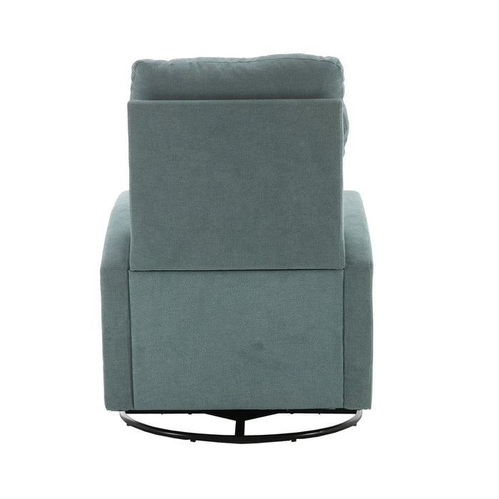 Jiada - Upholstered Swivel Glider Rocking Chair For Nursery Modern Style One Left Bag