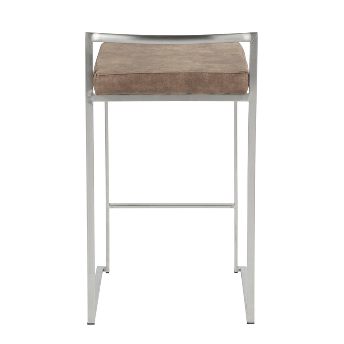 Fuji - Contemporary Elegant Stackable Counter Stool Set