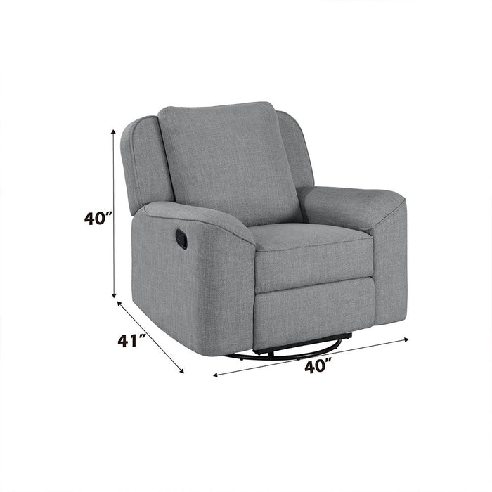 Destiny - Glider Recliner With Swivel - Gray Linen