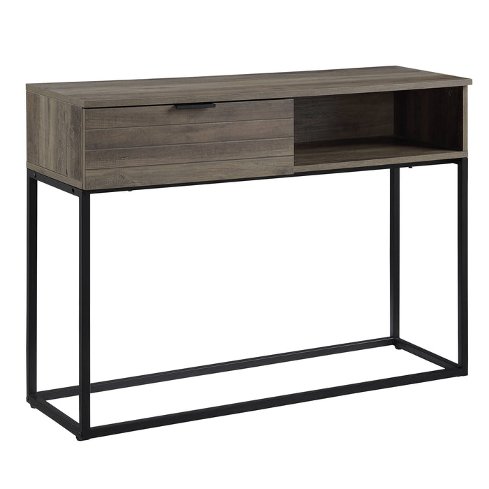 Galeno - Legs Writing Desk - Rustic Oak / Black