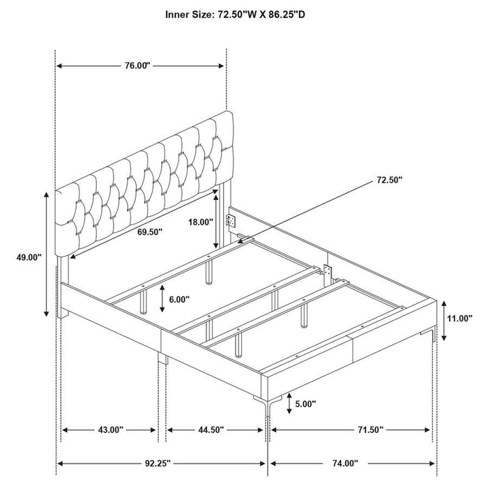 Kendall - Panel Upholstered Bed