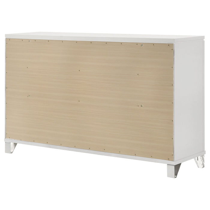 Marmore - 9-Drawer Dresser Cabinet - White