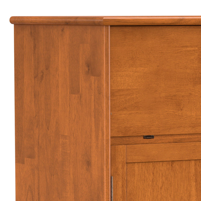 Draper - Mid Century Bar Cabinet - Teak Brown