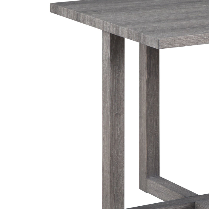 Moseberg - 24" End Table - Distressed Gray