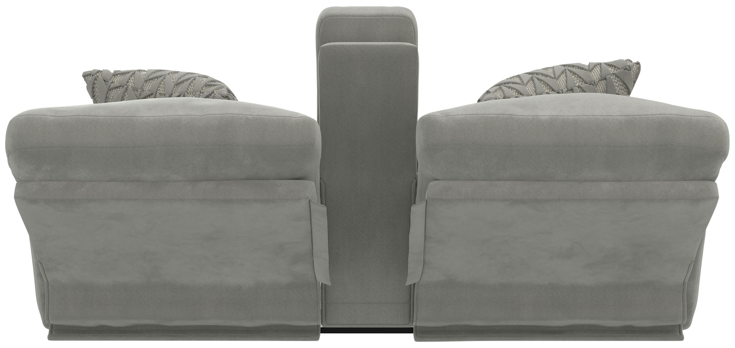 Renaldo - Power Lay Flat Recline Console Loveseat With Zero Gravity - Stone