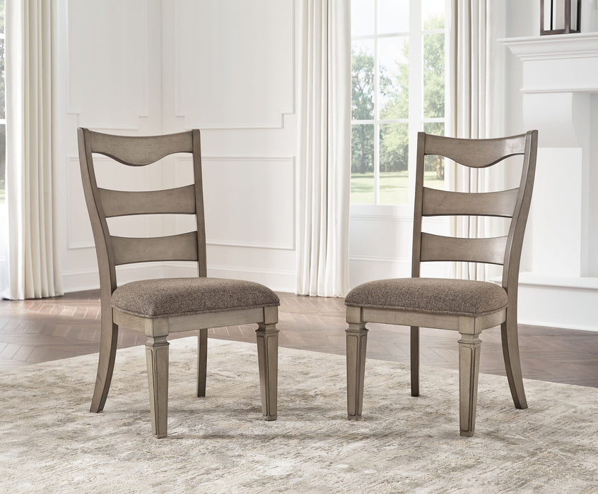 Lexorne - Gray - Dining Uph Side Chair (Set of 2)