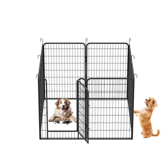 Heavy Duty Metal Playpen With Door, Dog Fence Pet Exercise Pen