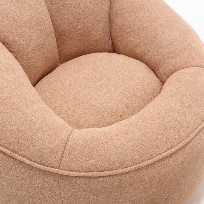 Bedding Bean Bag Sofa Chair High Pressure Foam Bean Bag Chair Adult Material With Padded Foam Padding Compressed Bean Bag With Footrest