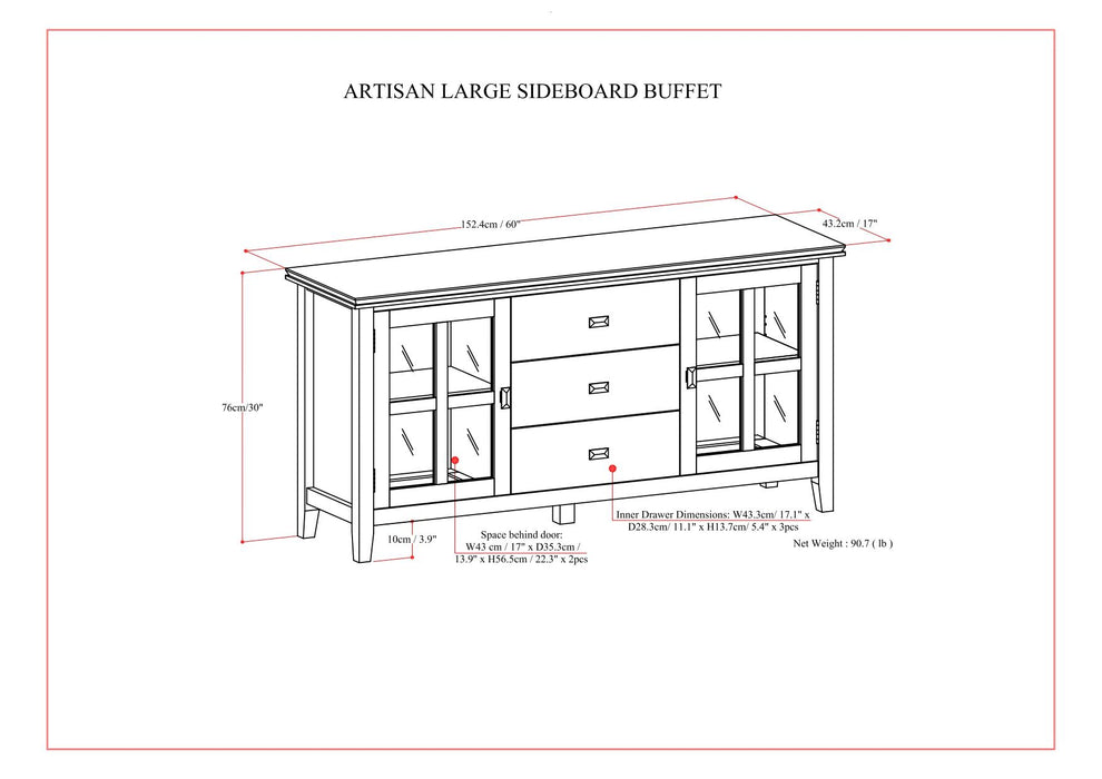 Artisan - Large Sideboard Buffet