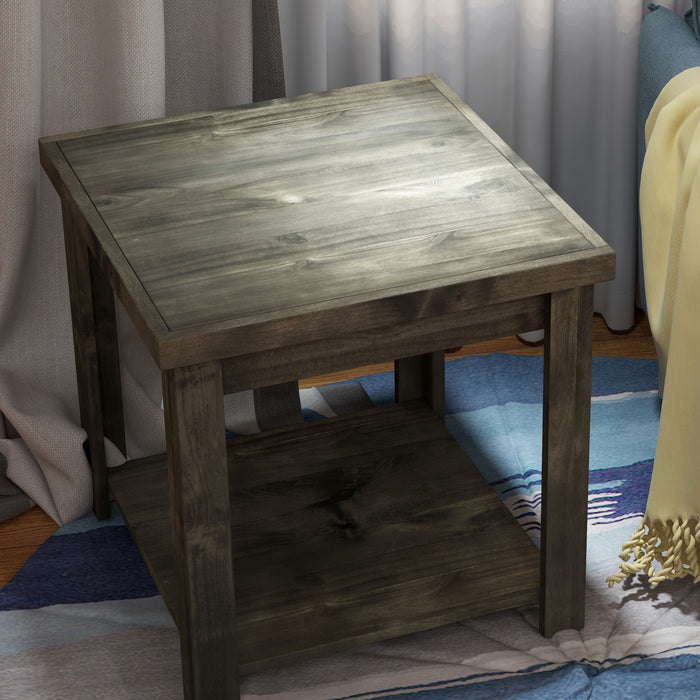 Bridgevine Home - Joshua Creek 24" Side Table - Barnwood Finish