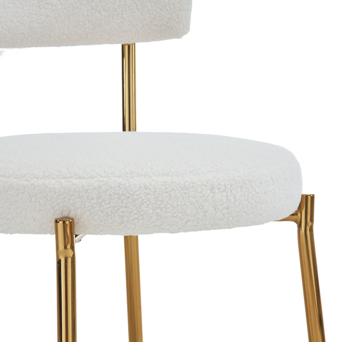 Mid-Century Modern Dining Chairs - Gold Legs