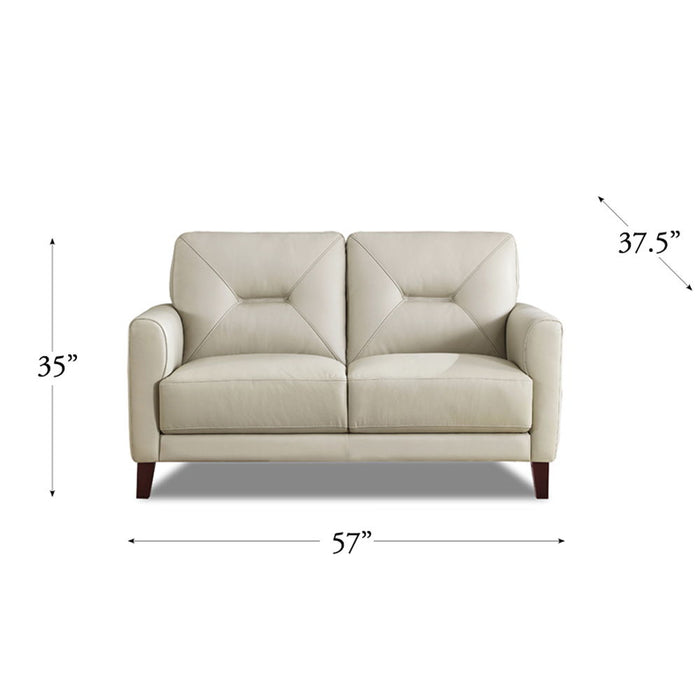 Mavis - Leather Loveseat