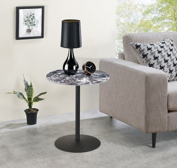 Circa - 17.5" End Table With Marble Textured Top