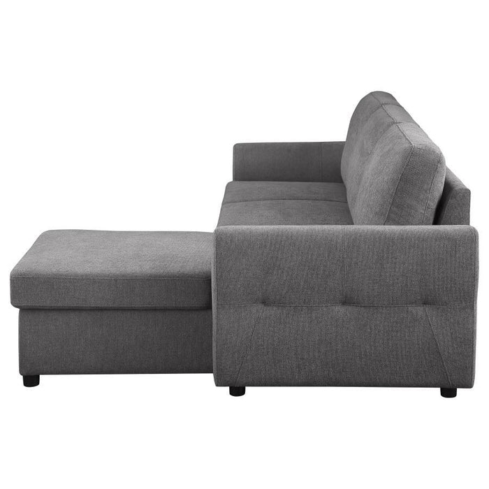 Samantha - Upholstered Storage Sleeper Sectional Sofa