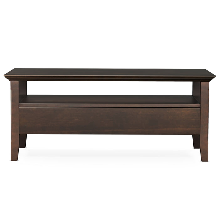 Acadian - Coffee Table with Drawer - Brunette Brown