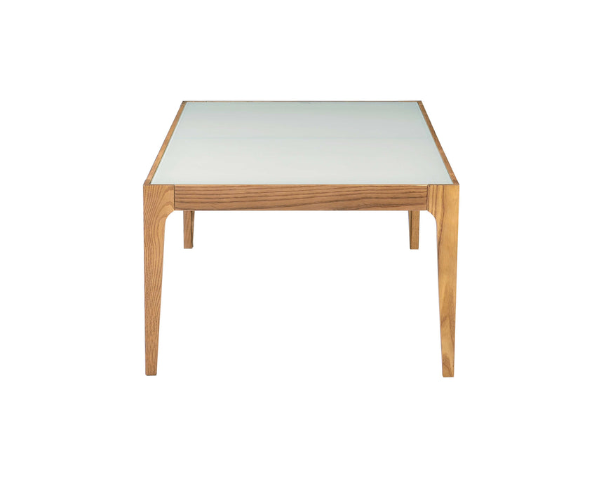 Gwynn - Frosted Glass Top Coffee Table - Natural