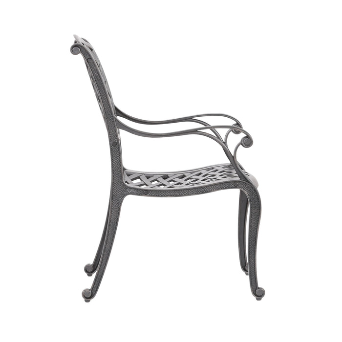 Sparta - Modern Dining Arm Chair - Dupione Brown
