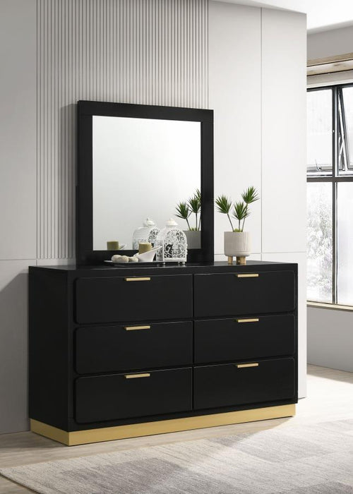 Caraway - 6-Drawer Bedroom Dresser With Mirror