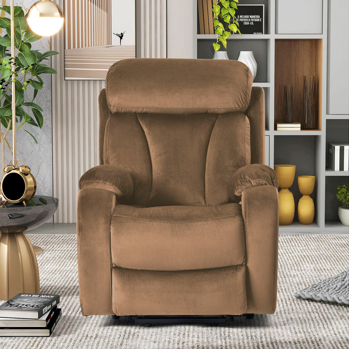 Lift Chair Recliner For Elderly Power Remote Control Recliner Sofa Relax Soft Chair Anti-Skid Australia Cashmere Fabric Furniture Living Room