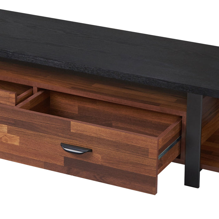 Elling - TV Stand - Walnut / Black